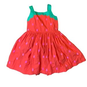 Mini Boden Strawberry Dress 3-4T
